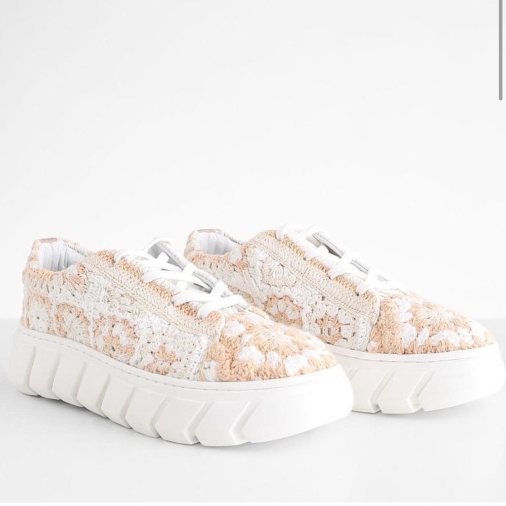 NWT Free People Catch Me If You Can Crochet Sneakers in Cream -Various sizes - Picture 5 of 9